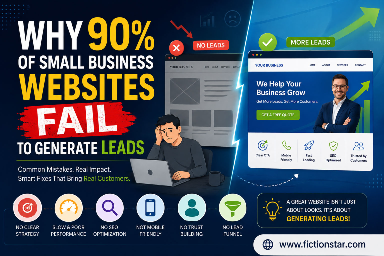 Why 90% of Small Business Websites Fail to Generate Leads